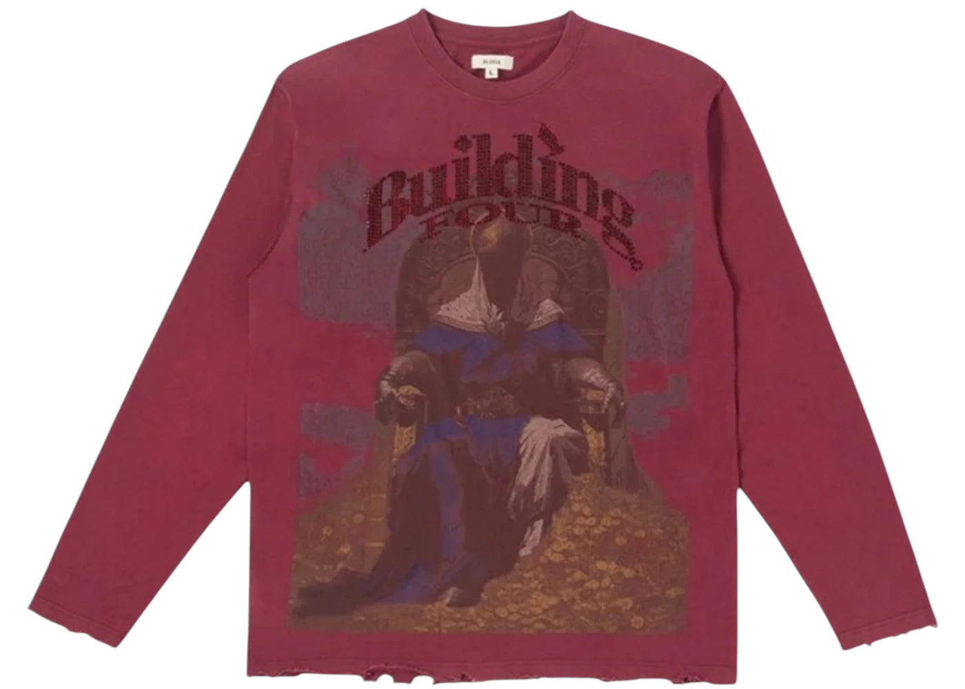 BLDG4 Golden Rule LS Knite Tee Rhododendron