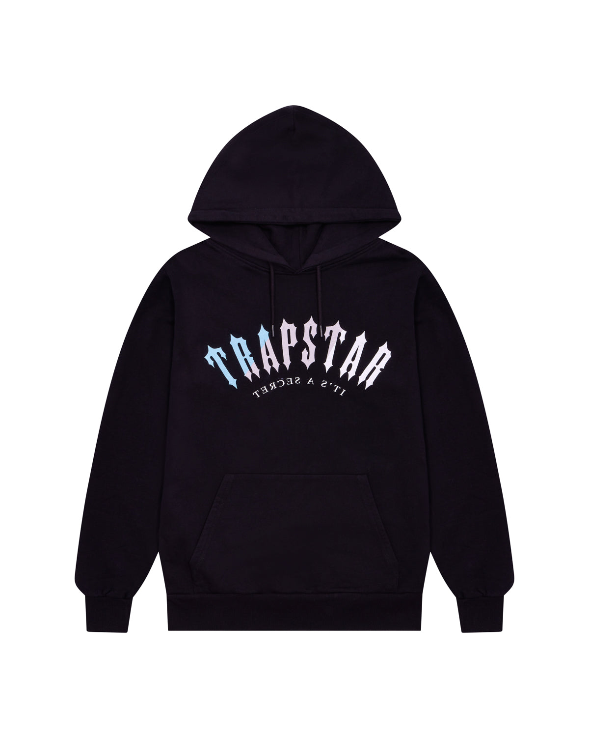 Trapstar Decoded Print Hoodie - Black/Light Blue