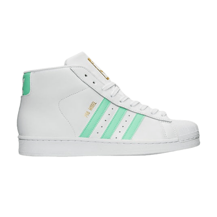 adidas Pro Model White/Green-Metallic Gold