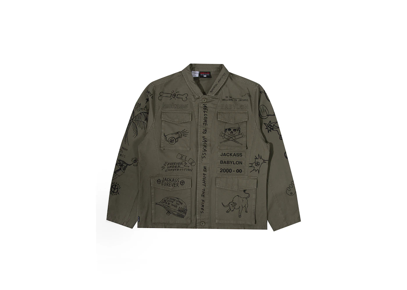 Babylon Jackass M-65 Jacket Olive