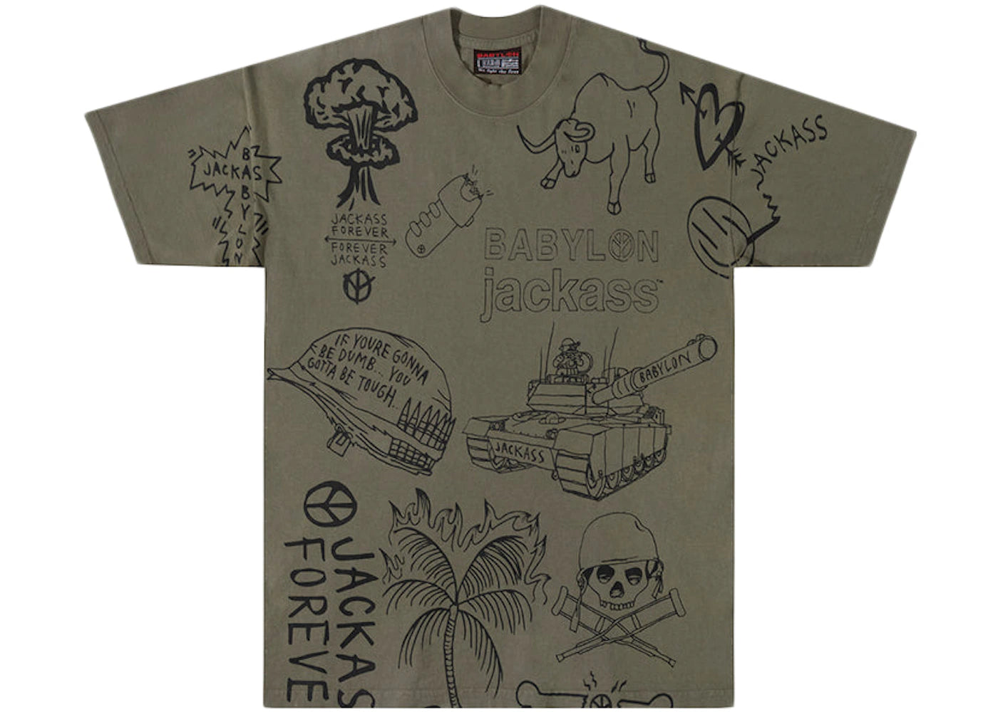 Babylon Jackass Tag T-shirt Olive