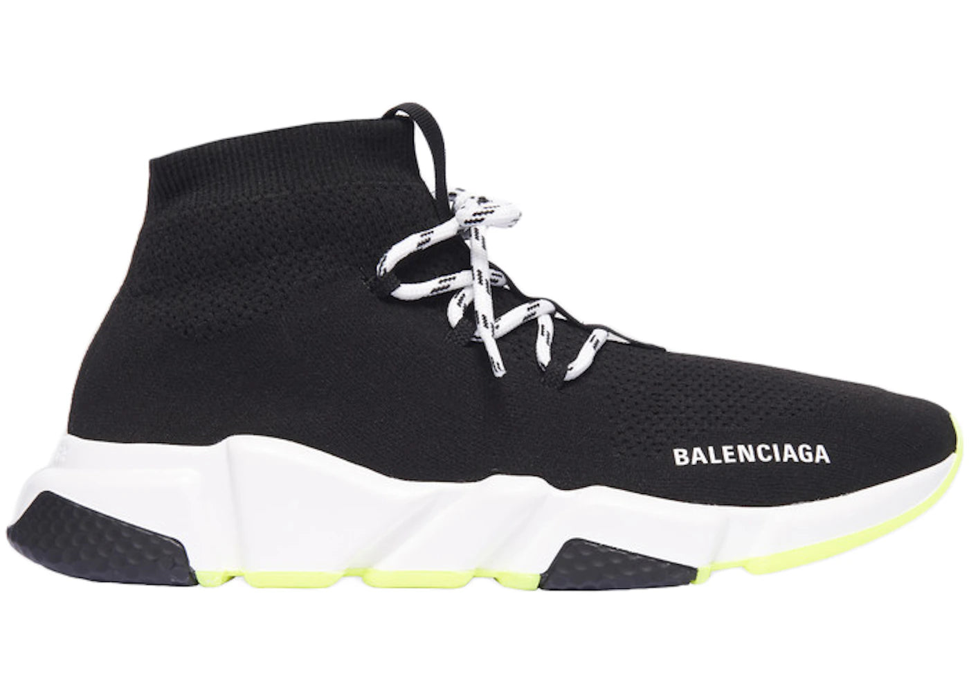 Balencaiga Speed Lace Up Neon Green Sole