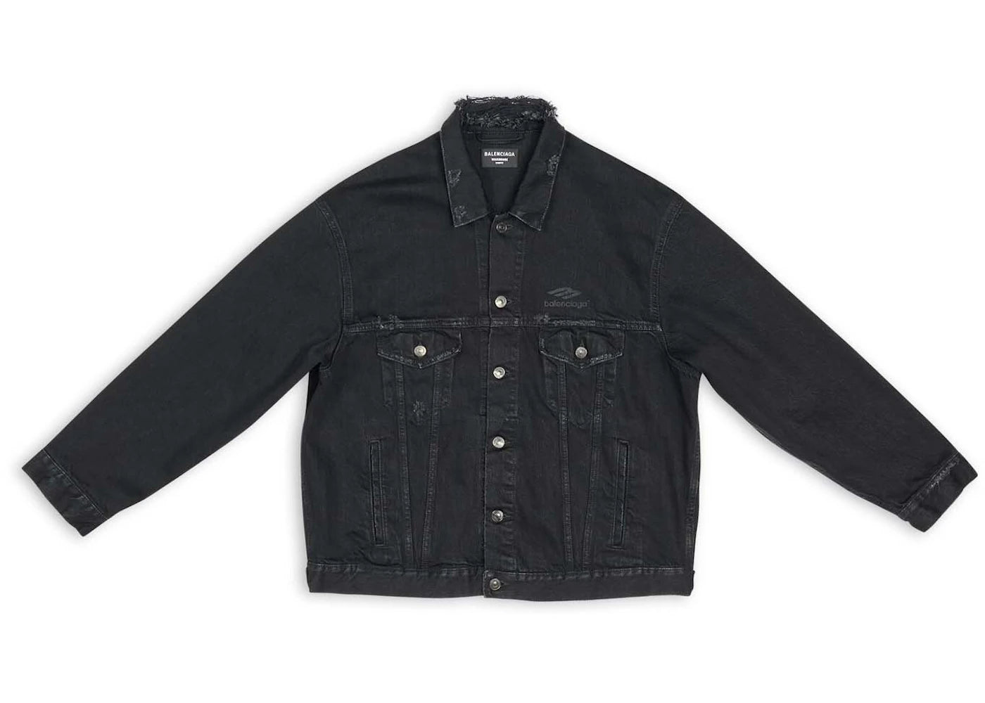 Balenciaga 3B Sports Icon Large Fit Jacket Black