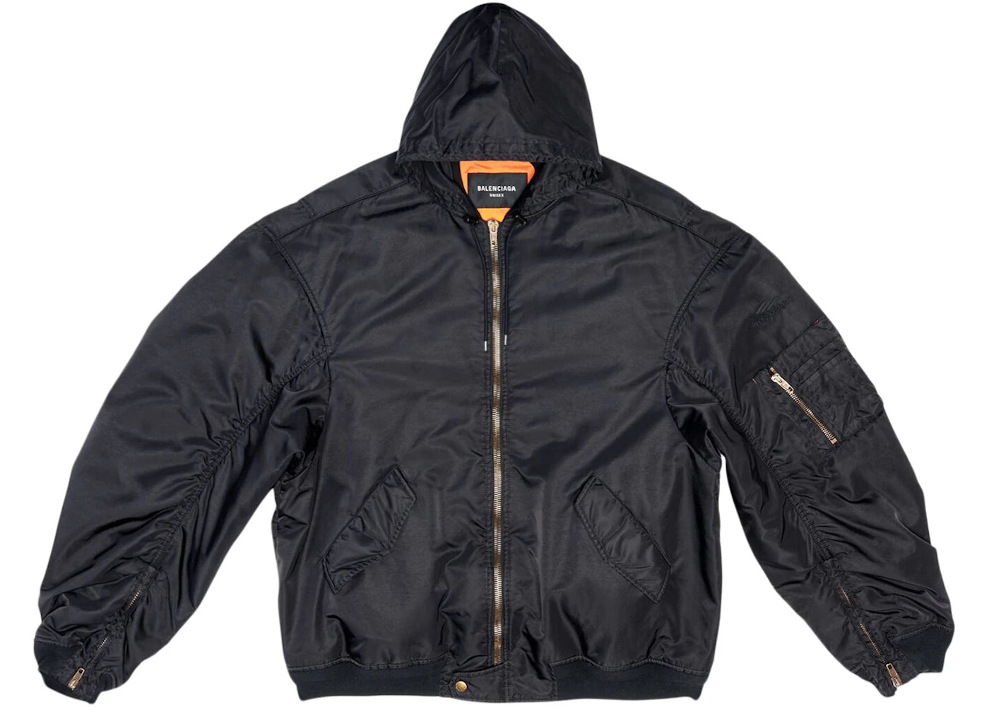 Balenciaga 3B Sports Icon Light Bomber Jacket Black