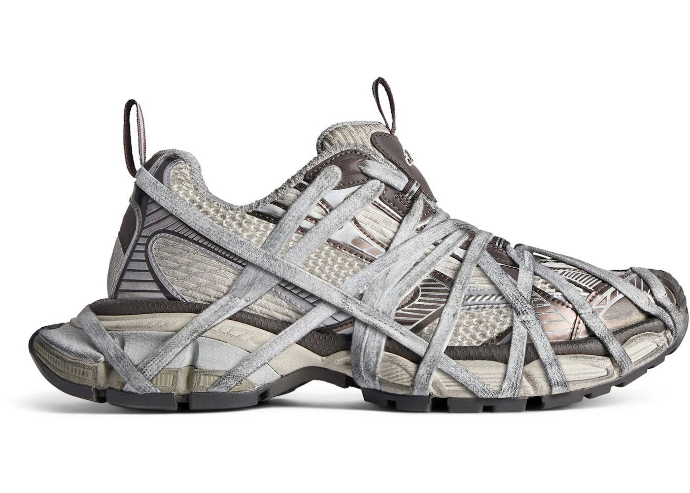 Balenciaga 3XL Extreme Lace Brown Grey Distress