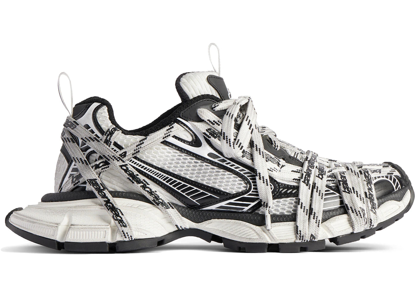 Balenciaga 3XL Extreme Laces White Black