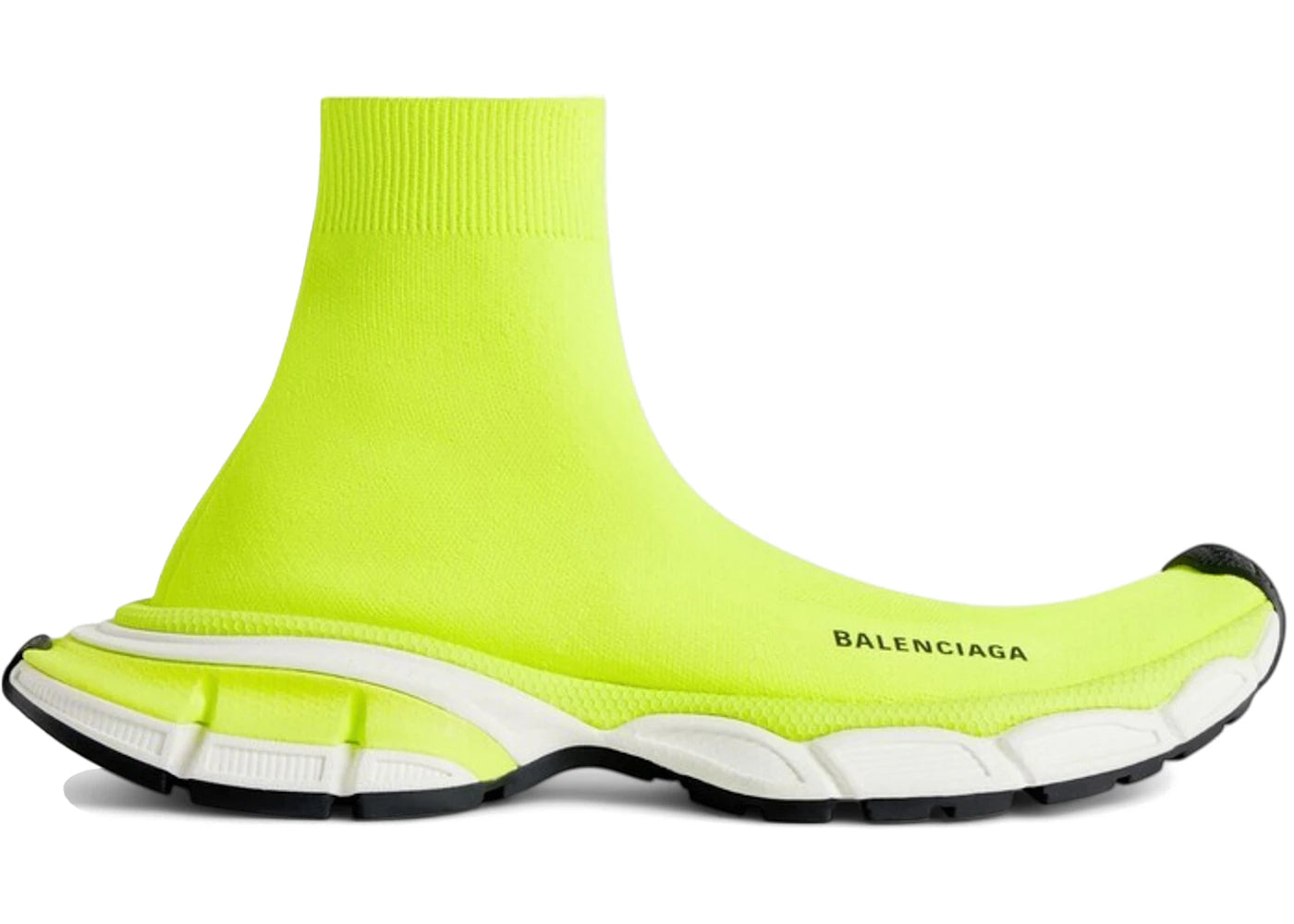 Balenciaga 3XL Sock Recycled Knit Sneaker Fluo Yellow