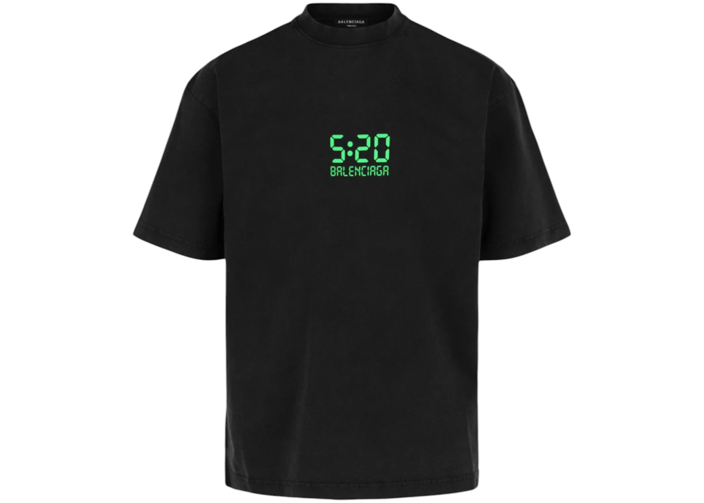Balenciaga 5:20 Graphic T-Shirt Wash Black/Green
