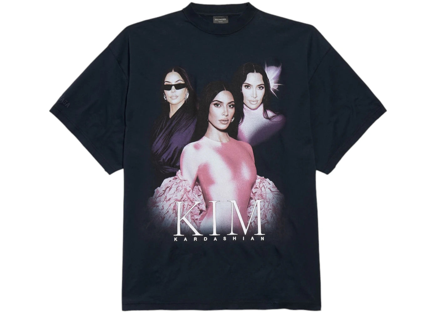 Balenciaga Ambassador Fanclub Series - Kim K Oversized T-shirt Faded Black