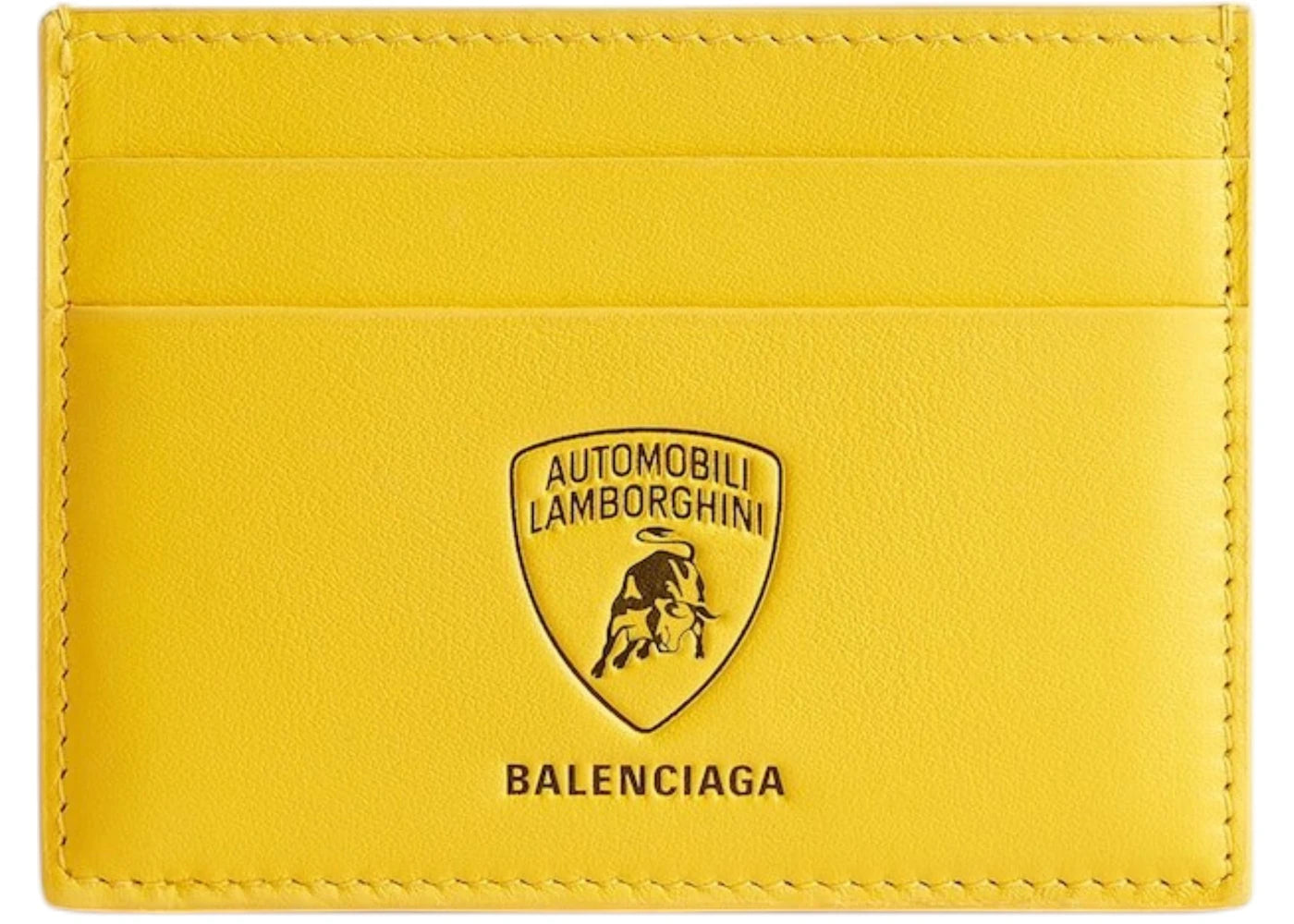 Balenciaga Automobil Lamborghini Card Holder Yellow
