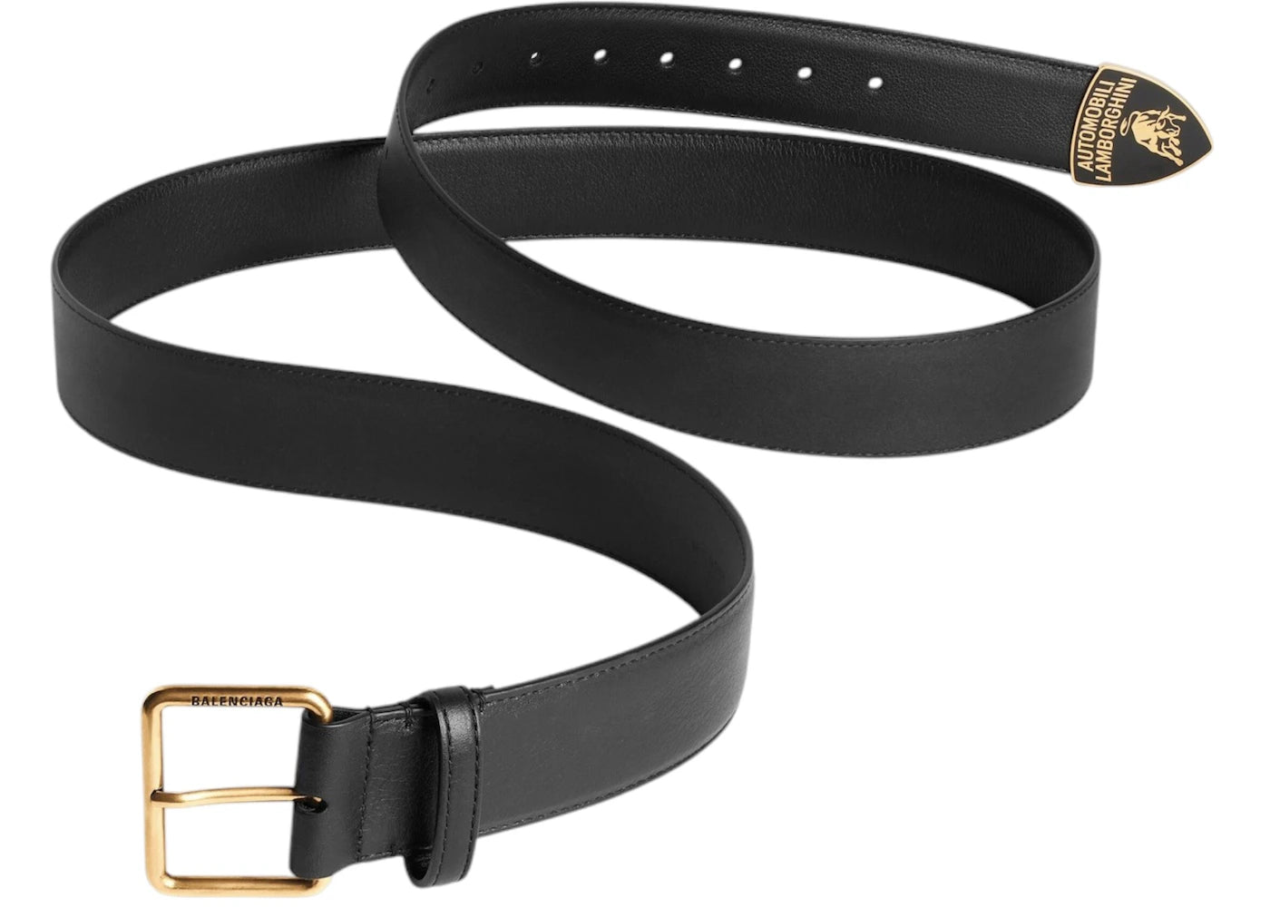 Balenciaga Automobil Lamborghini Classic Belt Black