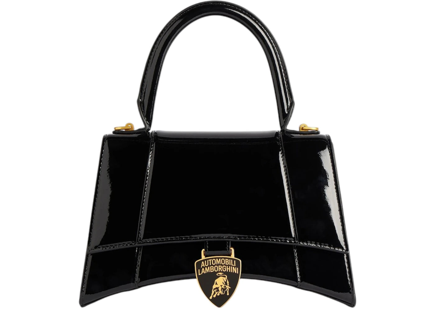 Balenciaga Automobil Lamborghini Hourglass Small Bag Black