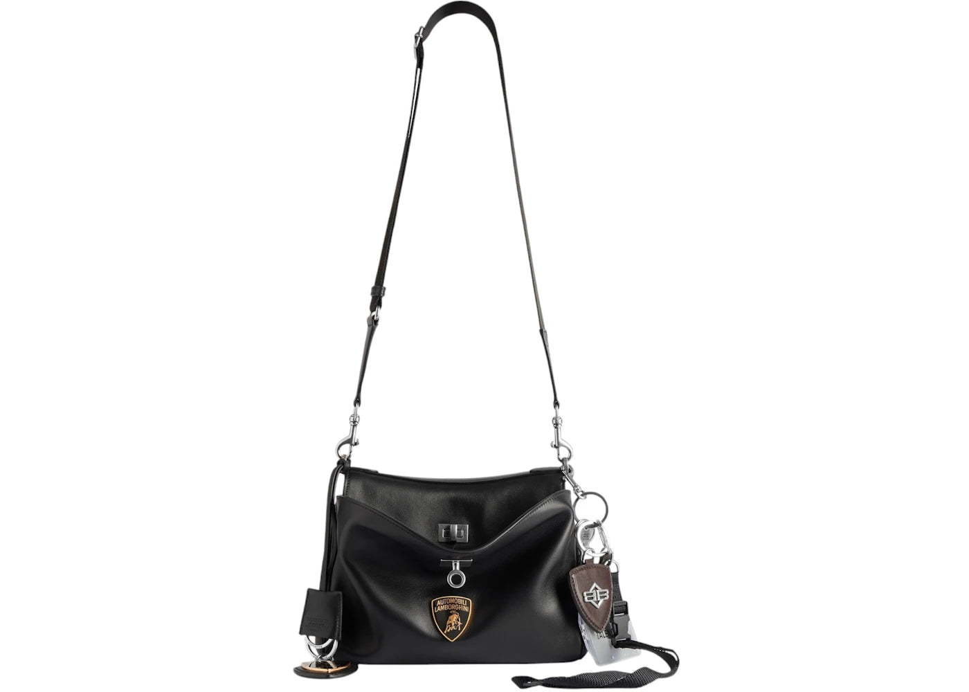 Balenciaga Automobil Lamborghini Rodeo Messenger Small Bag Black