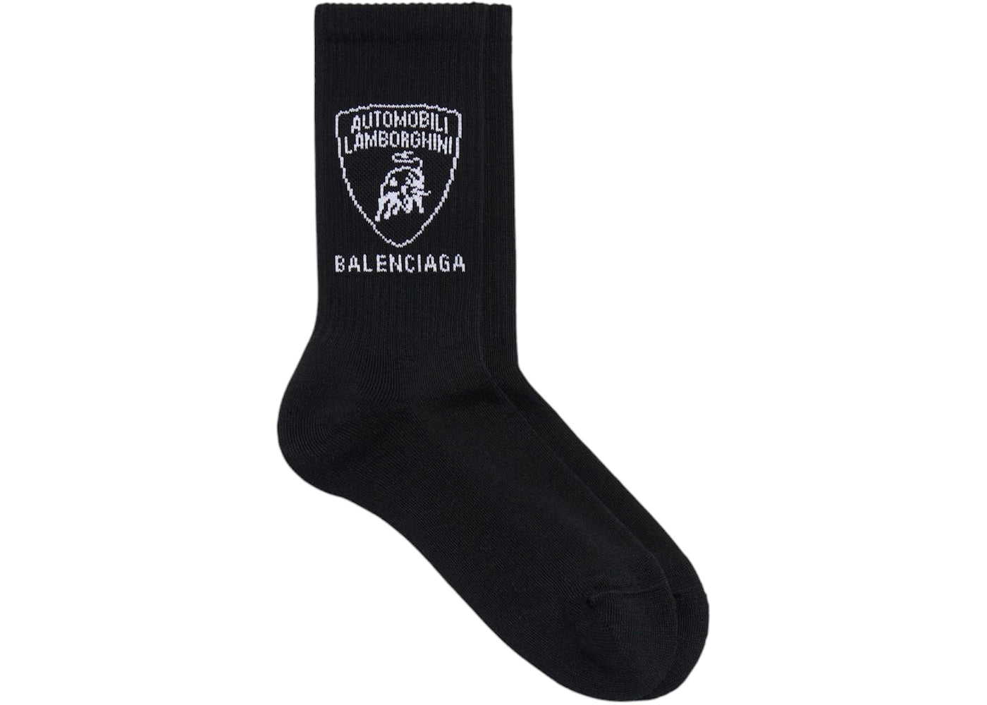 Balenciaga Automobil Lamborghini Socks Black/White