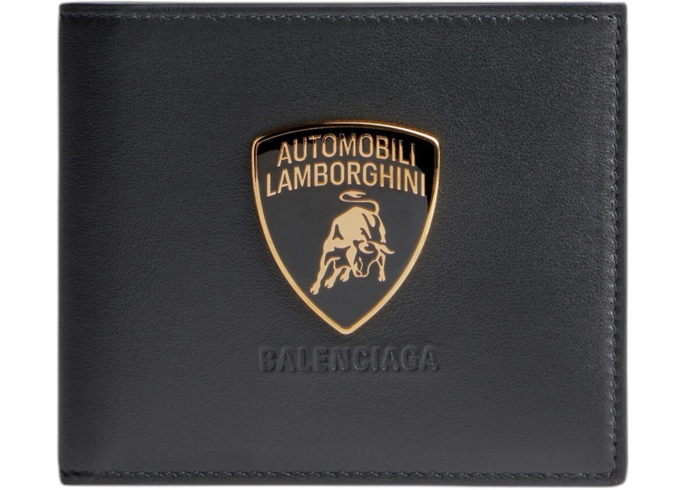 Balenciaga Automobil Lamborghini Square Folded Wallet Black