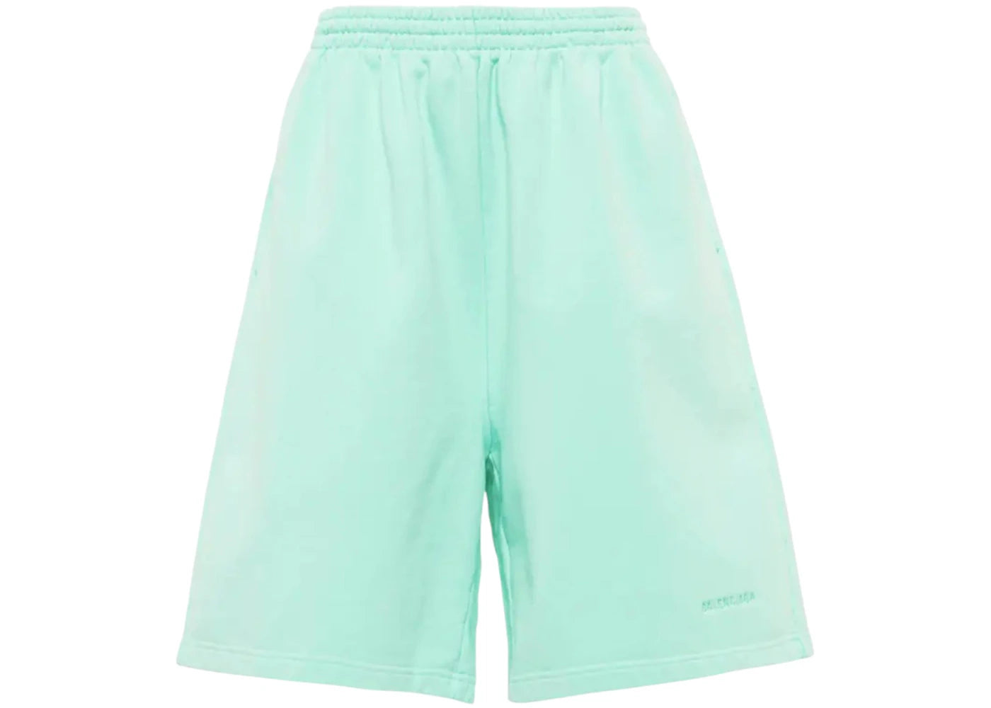 Balenciaga BB Embroidered Logo Shorts Mint Green