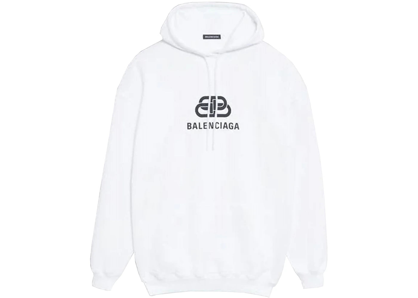 Balenciaga BB Fleece Hoodie White