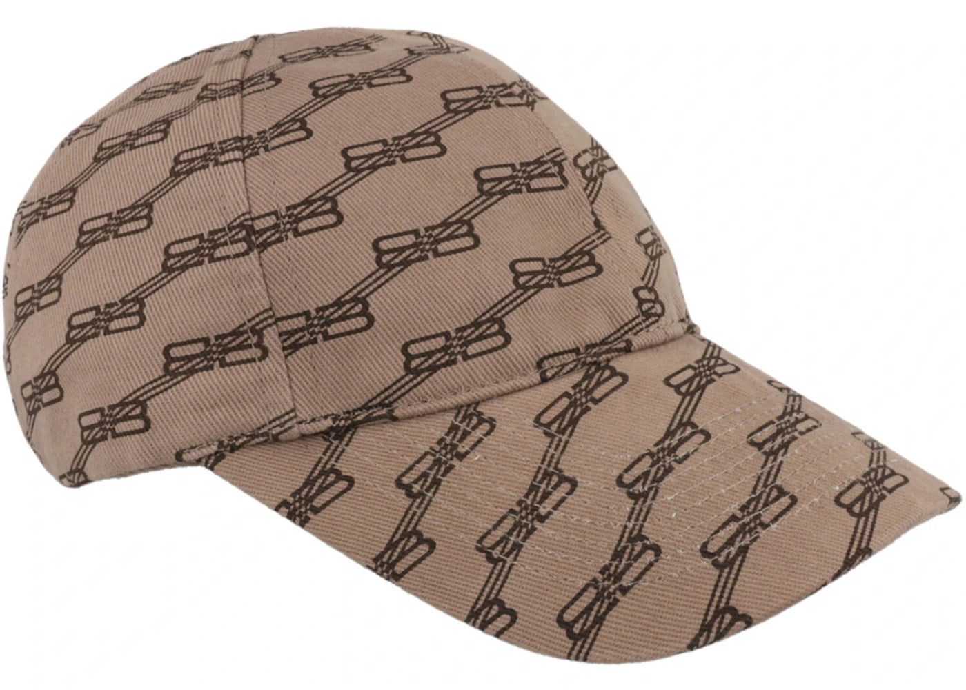 Balenciaga BB Monogram Baseball Cap Beige