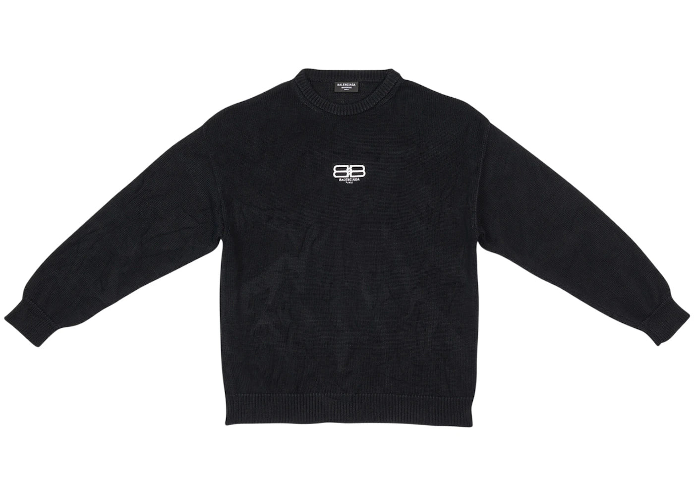 Balenciaga BB Paris Icon Large Fit Sweater Black/White