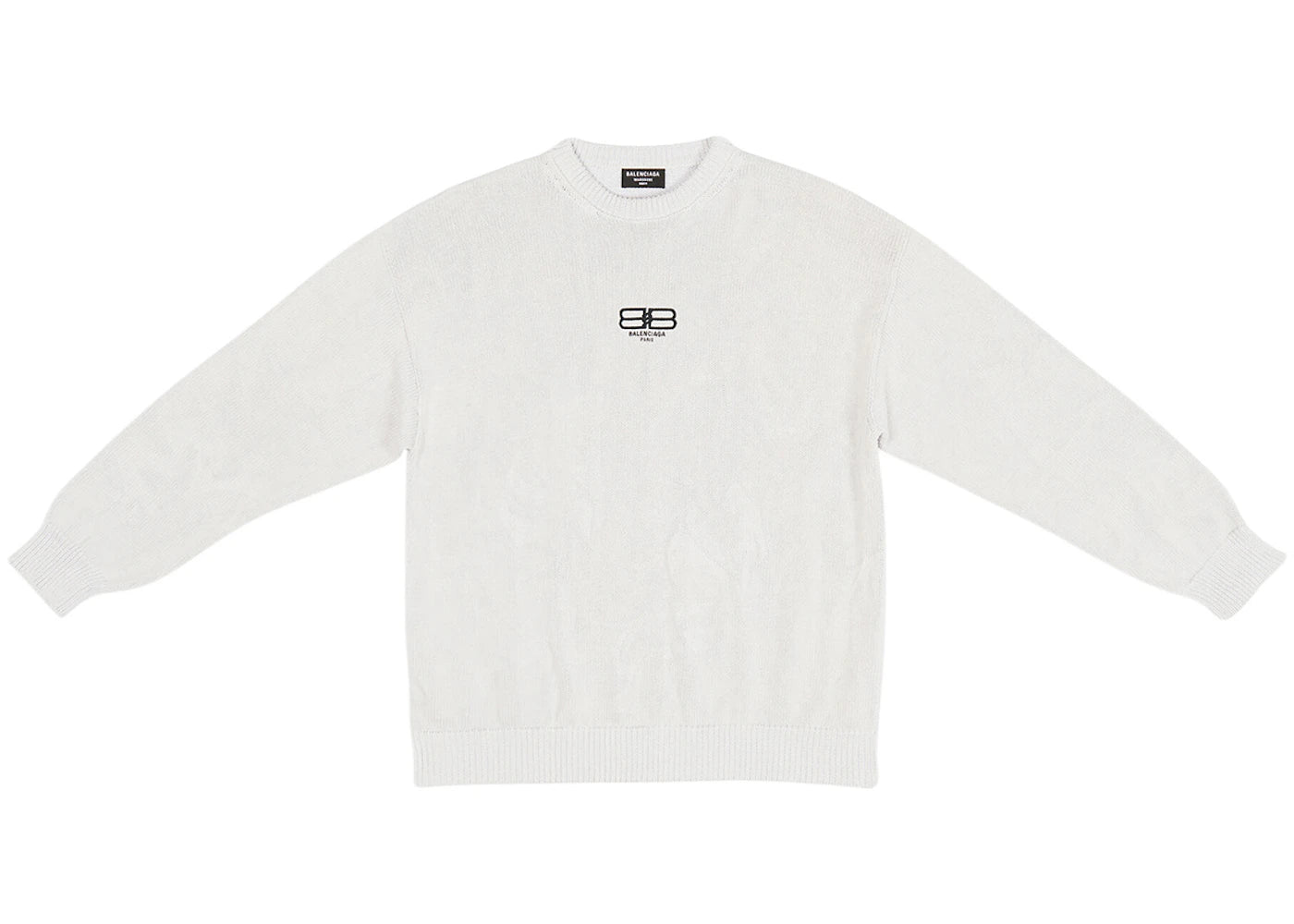 Balenciaga BB Paris Icon Large Fit Sweater Off White/Black