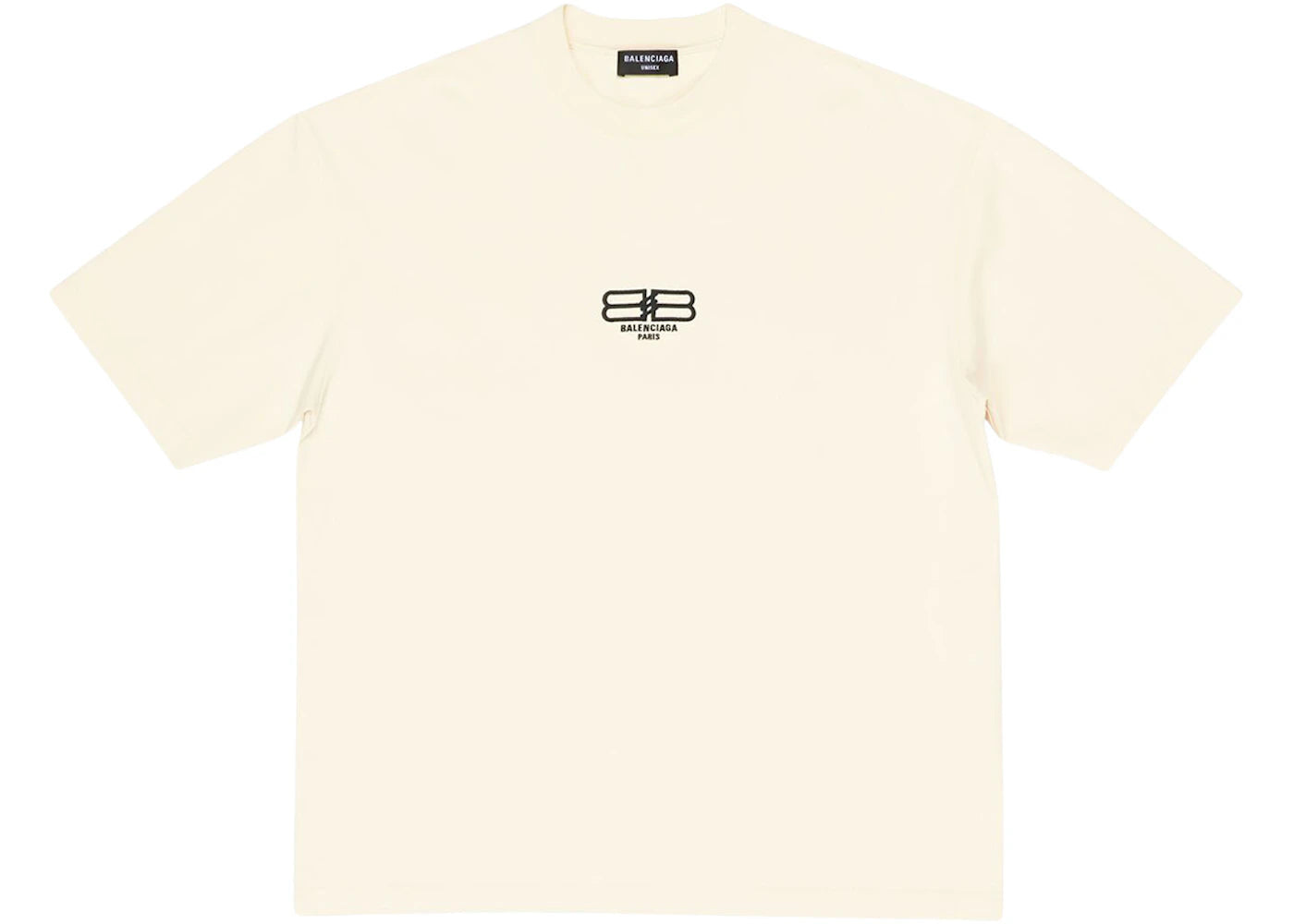Balenciaga BB Paris Icon Medium Fit T-shirt Light Beige/Black Logo