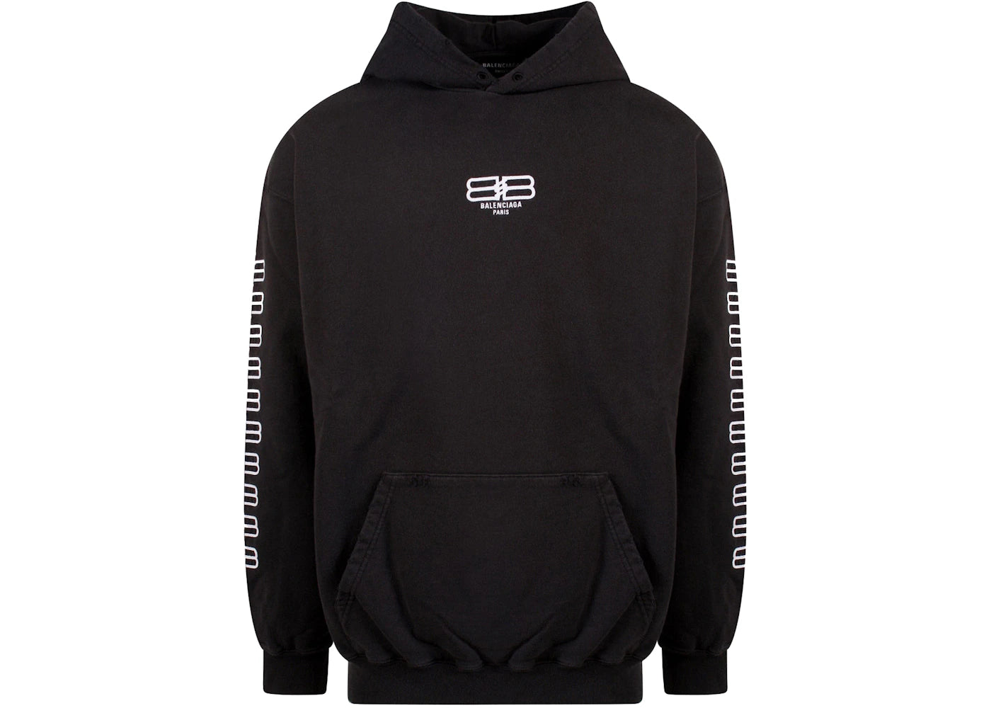 Balenciaga BB Pixel Embroidery Sweatshirt Black