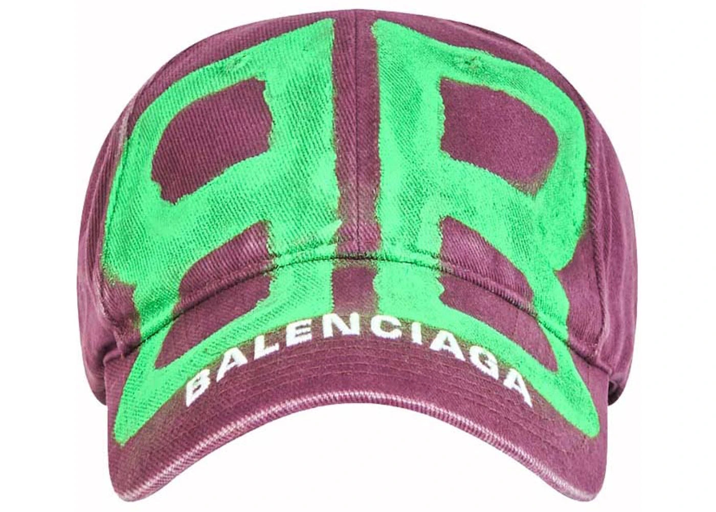 Balenciaga BB Sprayed Cap Purple/Green