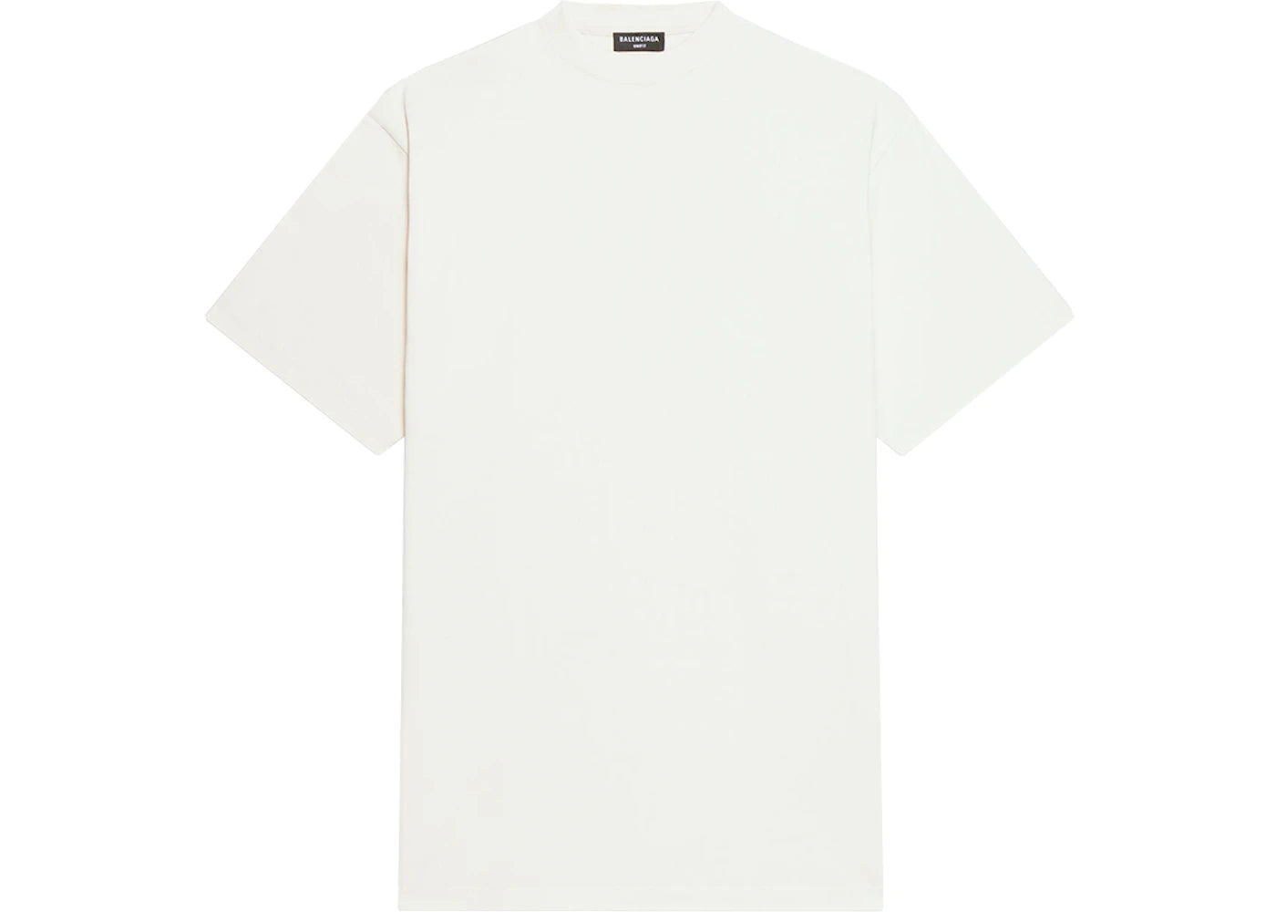 Balenciaga Back Hem Long Boxy Fit T-Shirt White