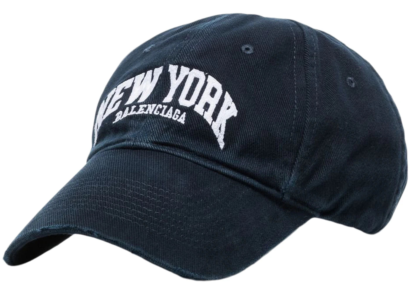 Balenciaga Balenciaga Cities New York Strap-back Cap Marine Blue/White