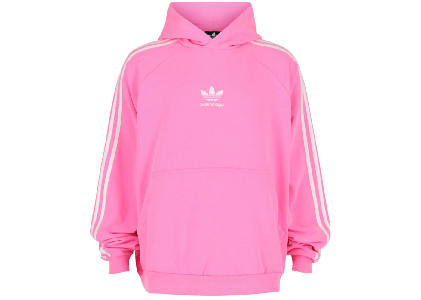Balenciaga Balenciaga x Adidas Oversized Hoodie Neon Pink/White