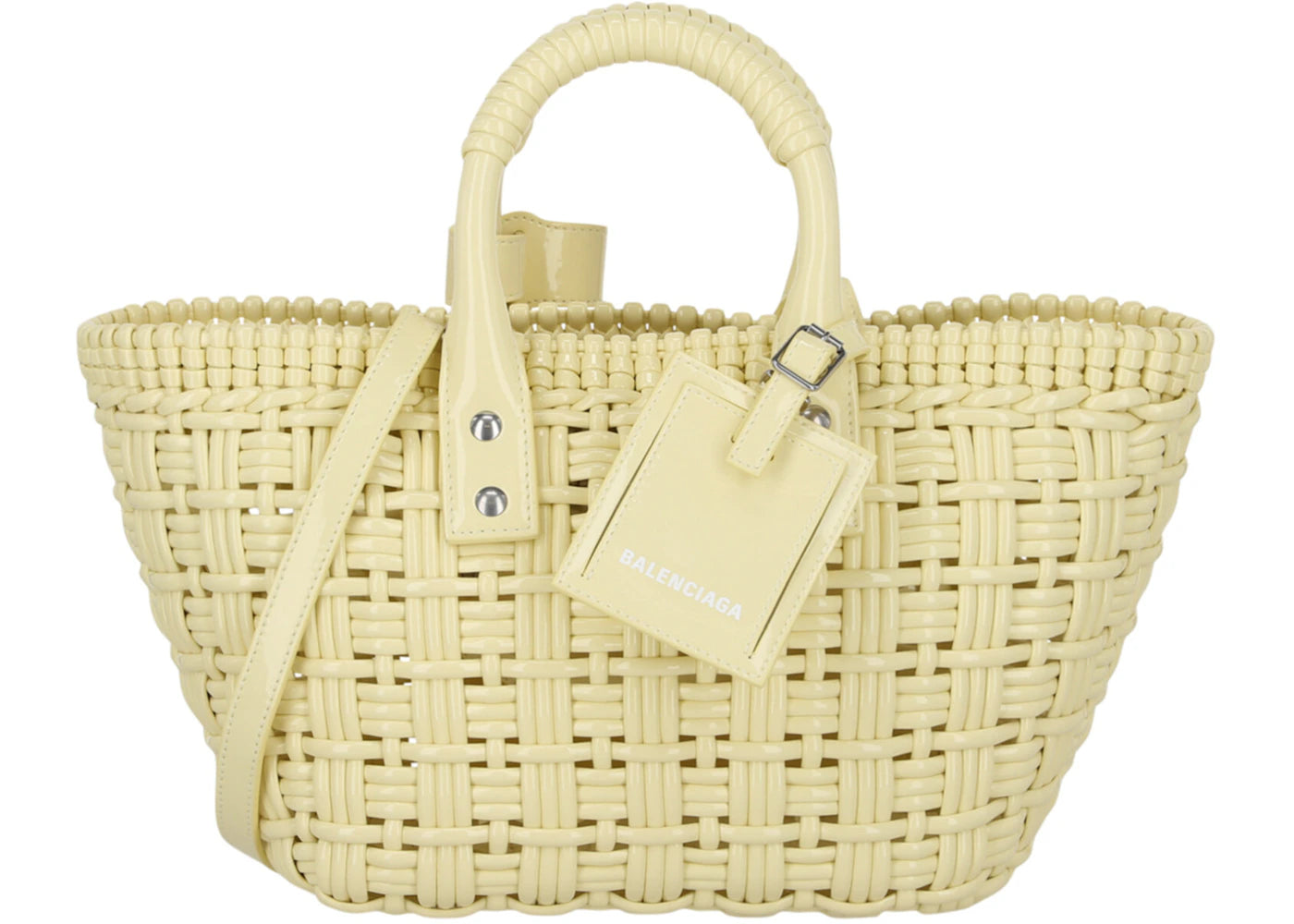 Balenciaga Bistro XS Basket With Strap Yellow
