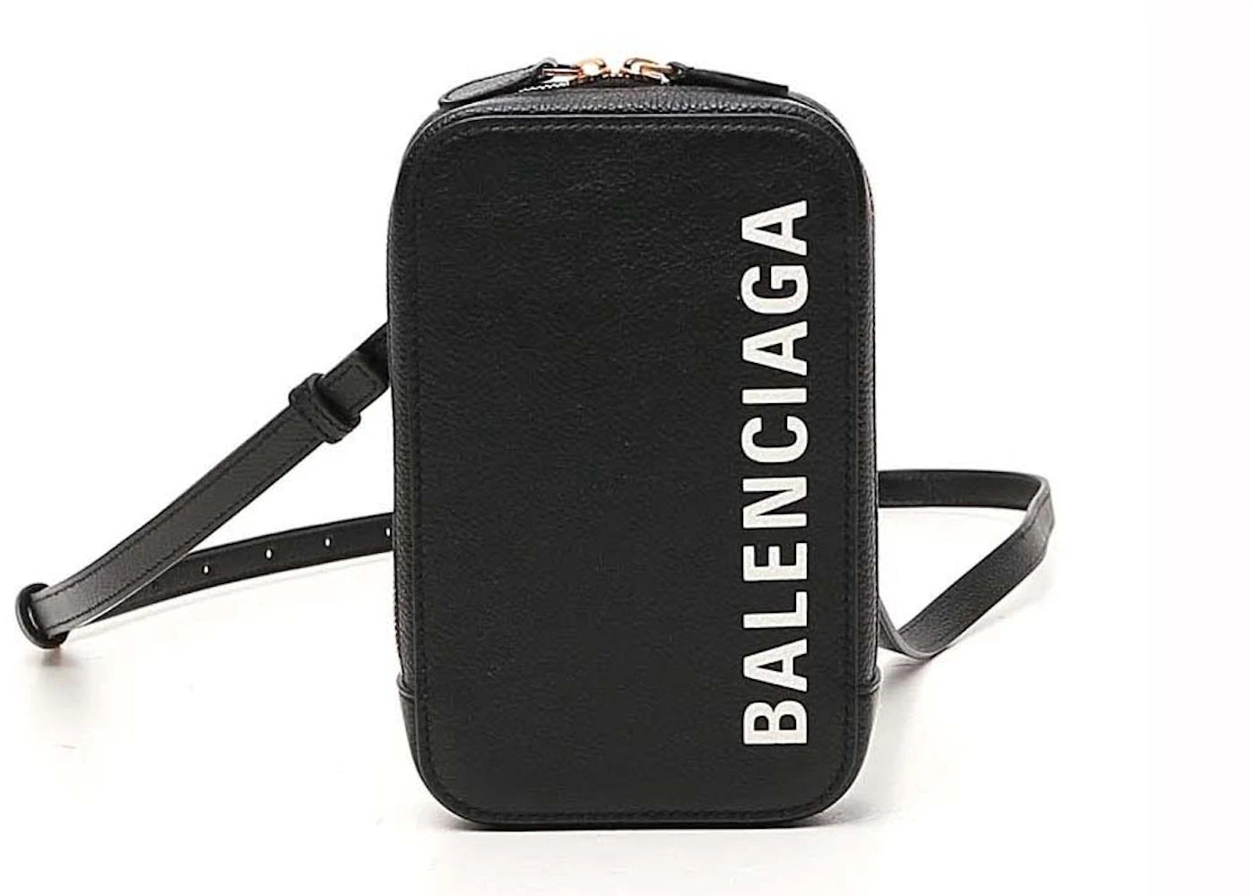 Balenciaga Cash Zip Phone Holder Black/White