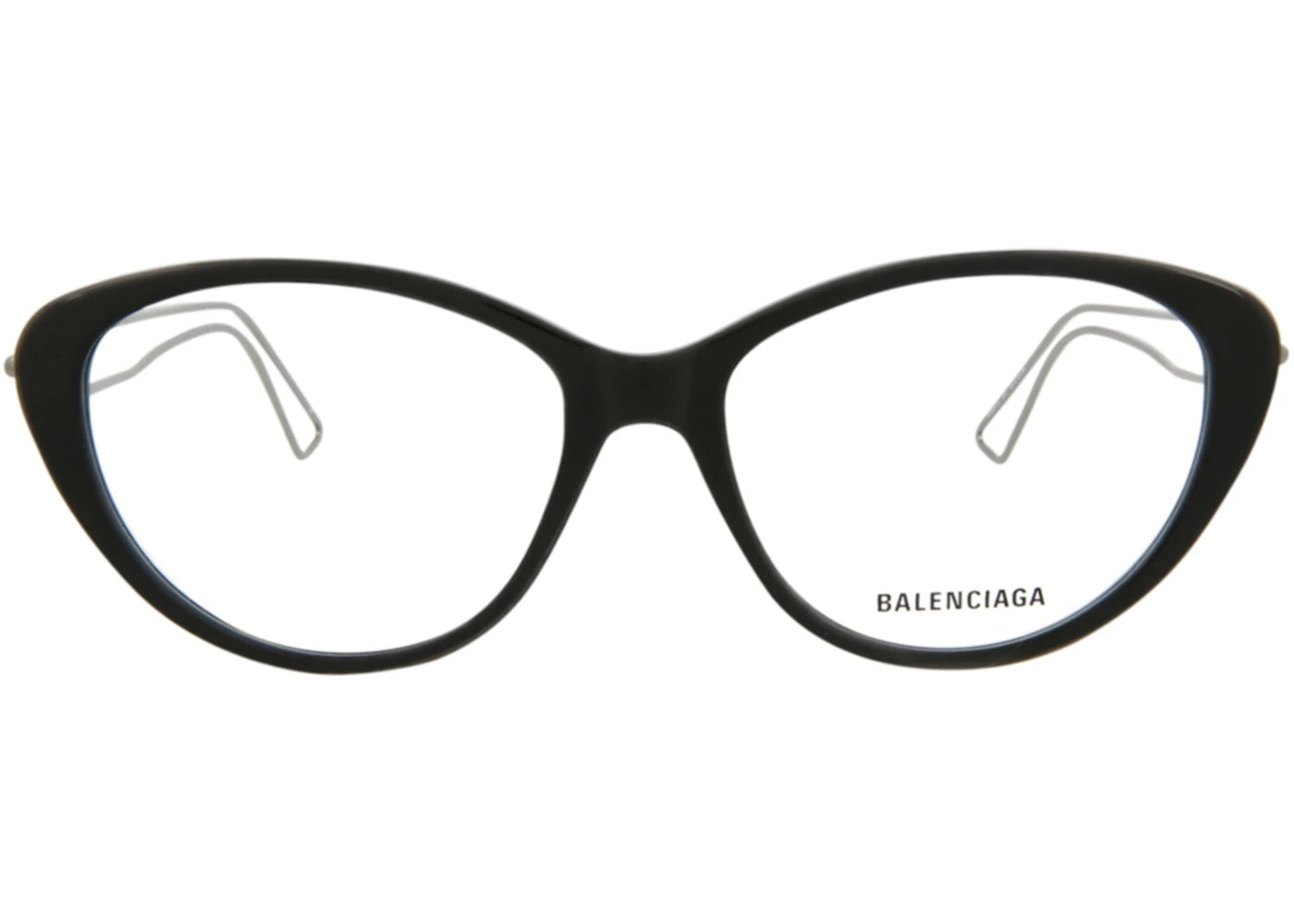 Balenciaga Cat Eye-Frame Acetate Optical Frames Black Grey Transparent (BB0067O-30008232-001)