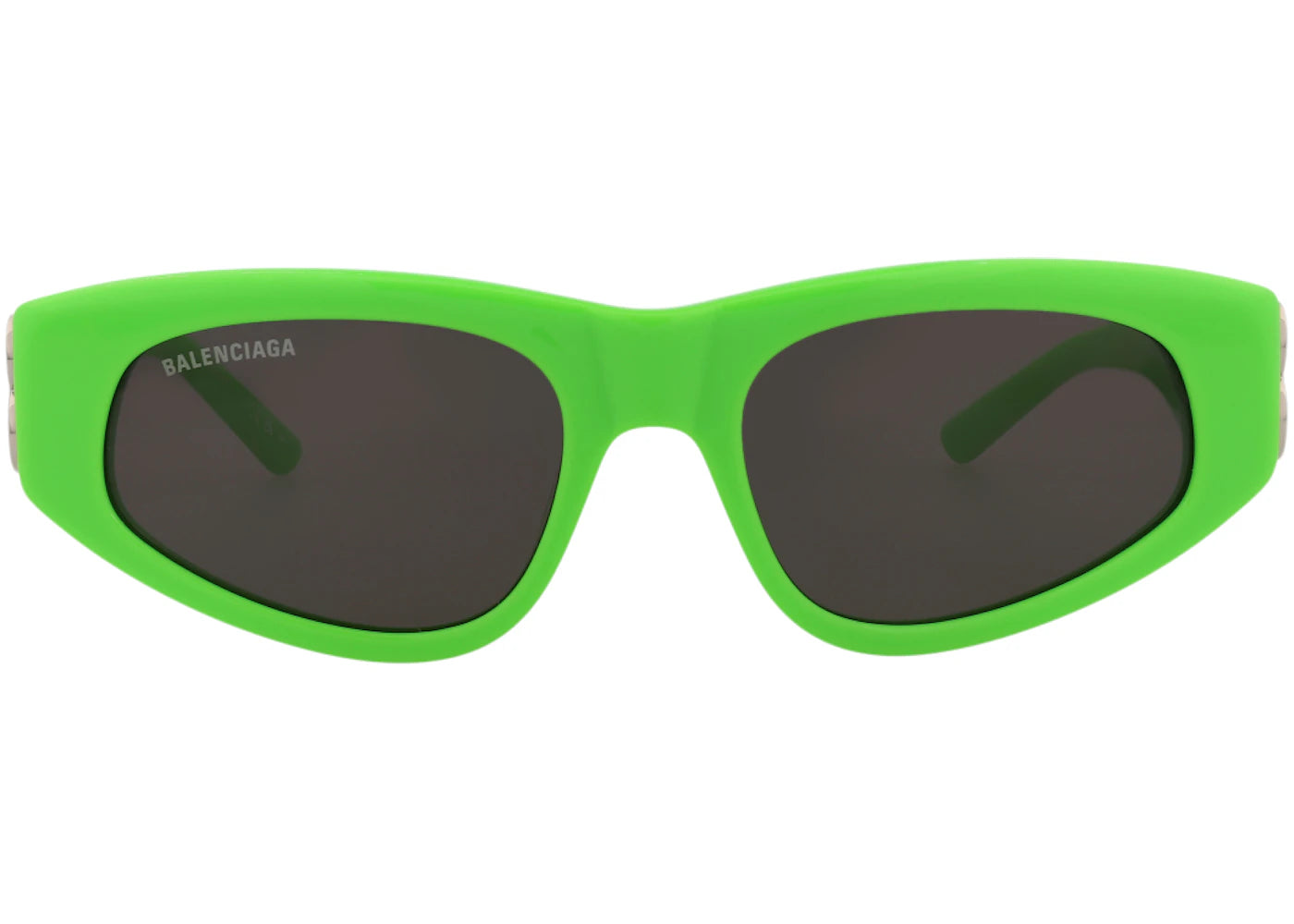Balenciaga Cat Eye-Frame Acetate Sunglasses Green/Silver/Grey (BB0095S-30008868-009)