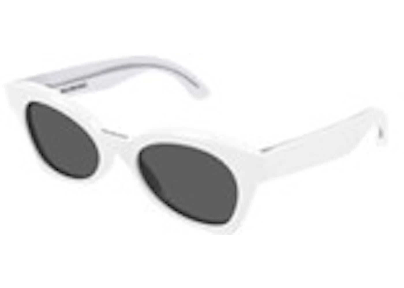 Balenciaga Cat Eye-Frame Acetate Sunglasses White/White/Grey (BB0230S-30013405-005)