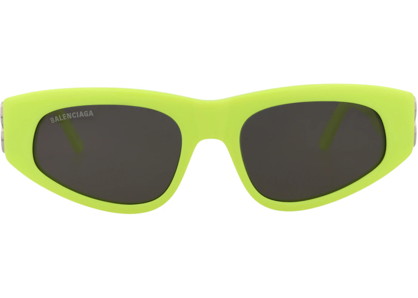 Balenciaga Cat Eye-Frame Acetate Sunglasses Yellow/Silver/Grey (BB0095S-30008868-007)