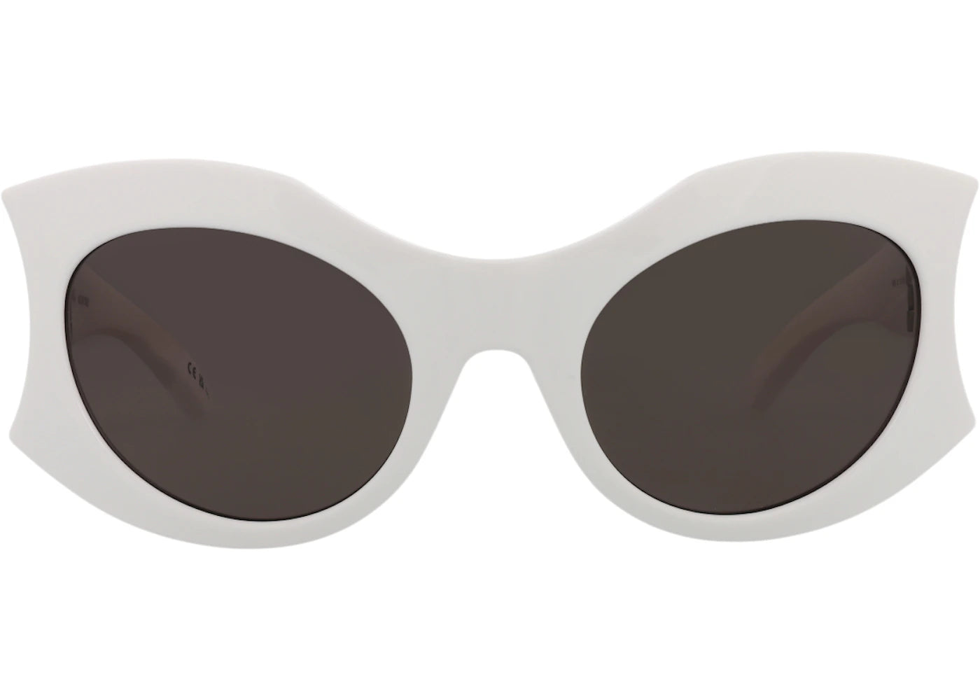Balenciaga Cat Eye-Frame Bio Injection Sunglasses White/White/Grey (BB0256S-30013971-003)