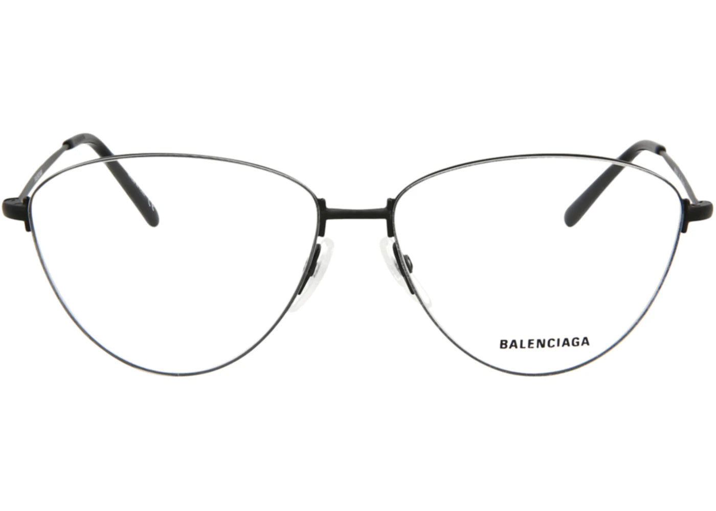 Balenciaga Cat Eye-Frame Metal Optical Frames Black Black Transparent (BB0034O-30006639-001)