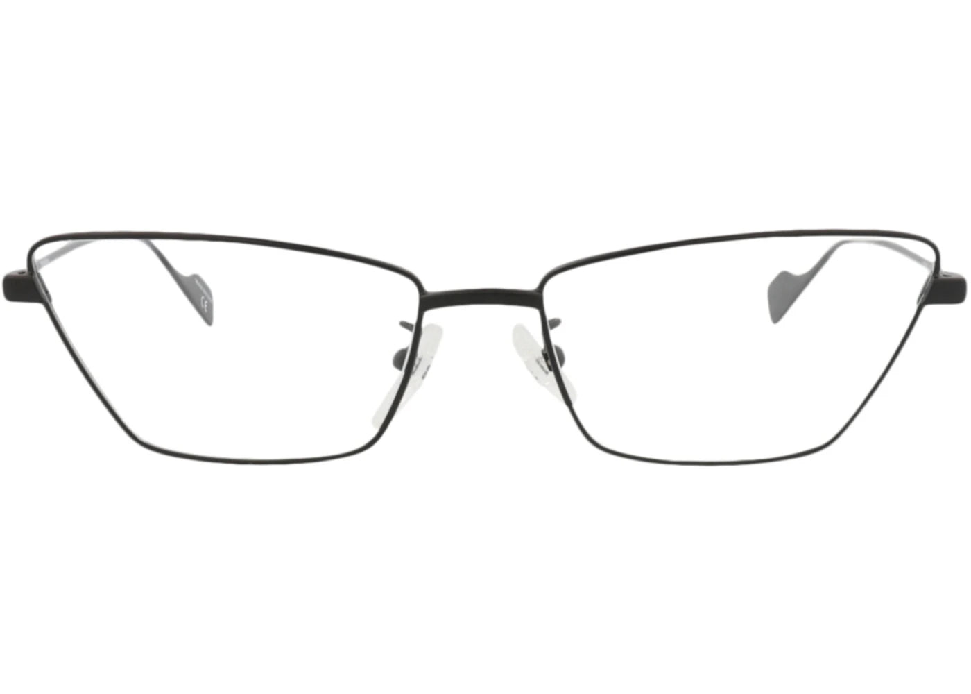 Balenciaga Cat Eye-Frame Metal Optical Frames Black Black Transparent (BB0091O-30008429-001)