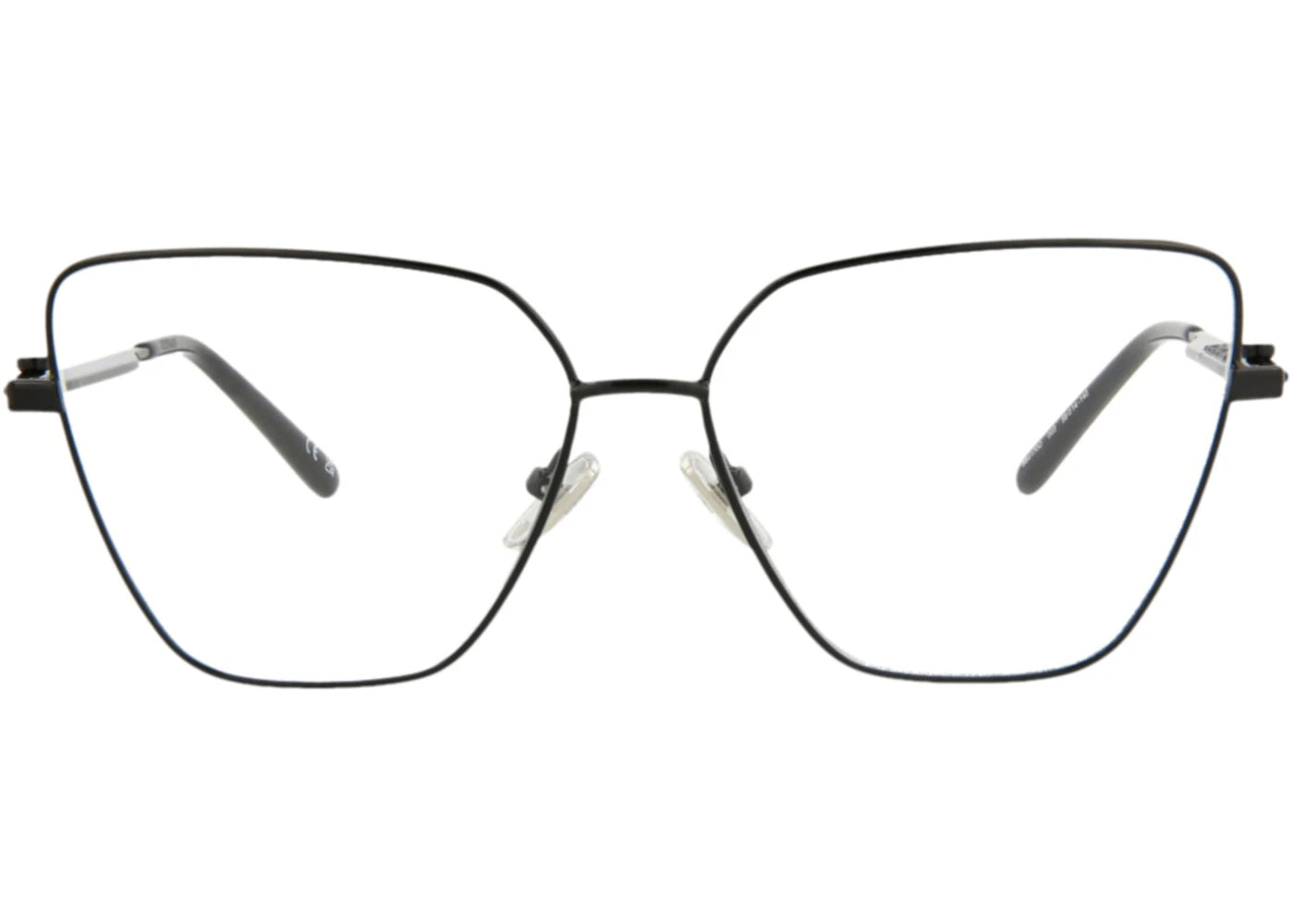 Balenciaga Cat Eye-Frame Metal Optical Frames Black Black Transparent (BB0170O-30011327-003)