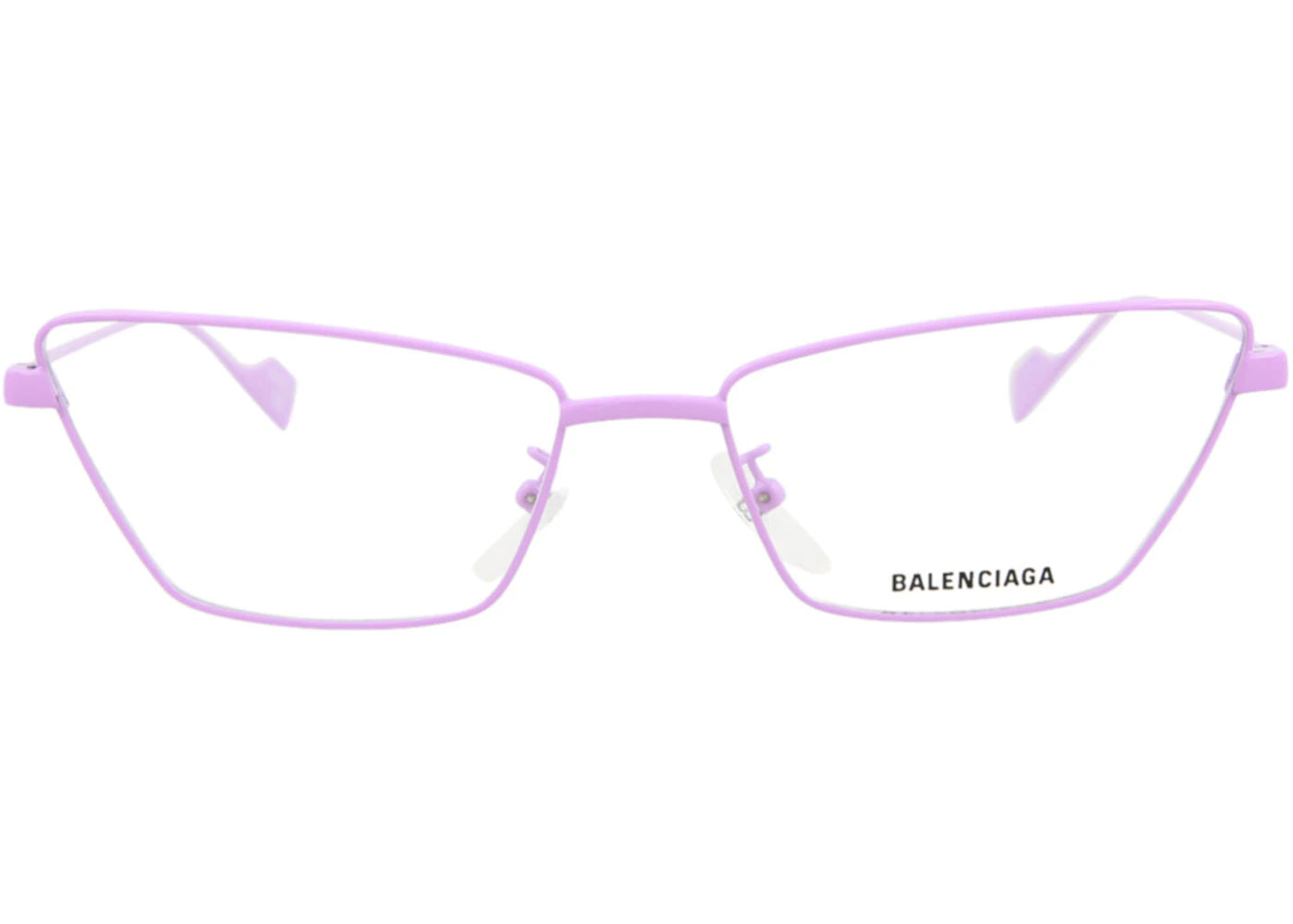 Balenciaga Cat Eye-Frame Metal Optical Frames Violet Violet Transparent (BB0091O-30008429-004)