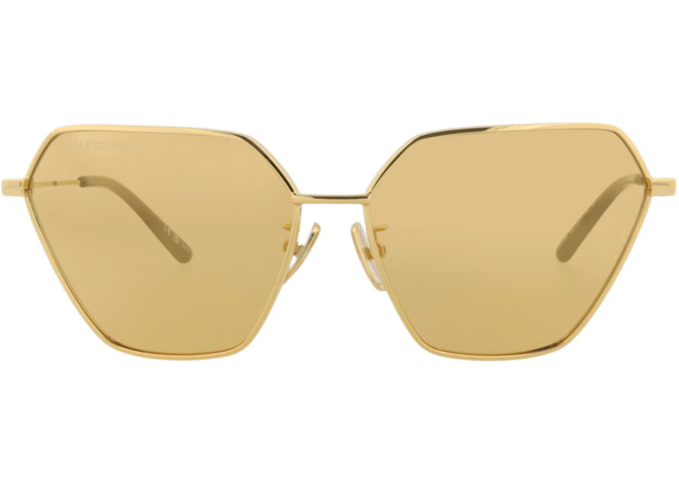Balenciaga Cat Eye-Frame Metal Sunglasses Gold/Gold/Yellow (BB0194S-30011962-002)