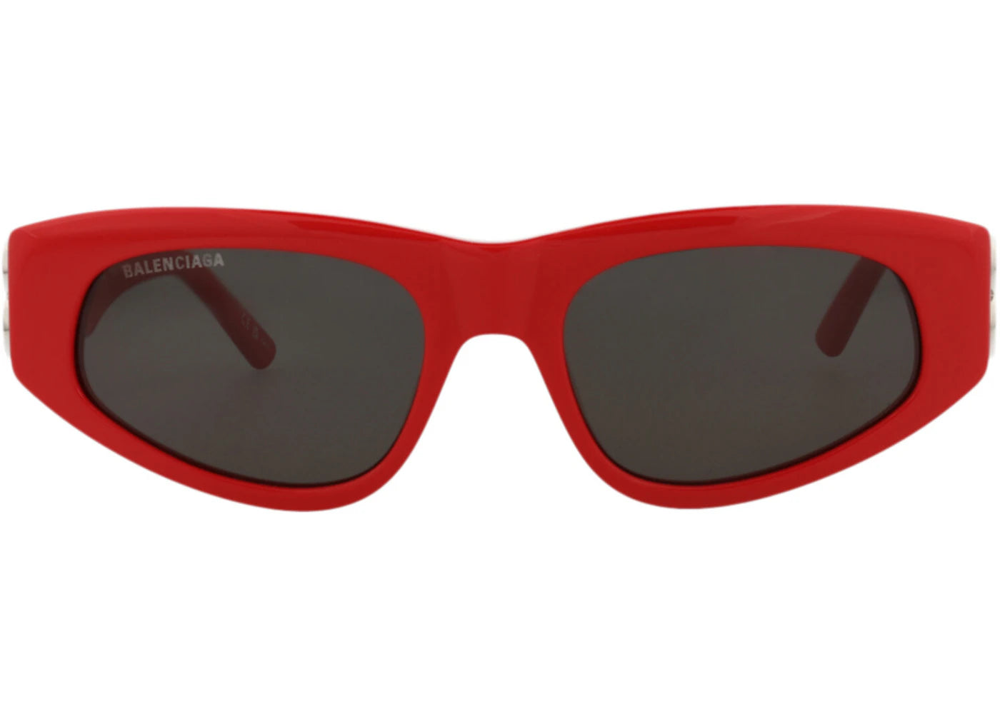 Balenciaga Cat Eye-Frame Recycled Acetate Sunglasses Red/Silver/Grey (BB0095S-30008868-016)