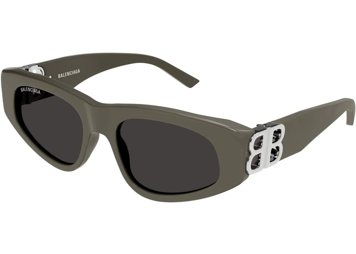 Balenciaga Cat Eye Sunglasses Brown Silver/Grey (BB0095S-023)