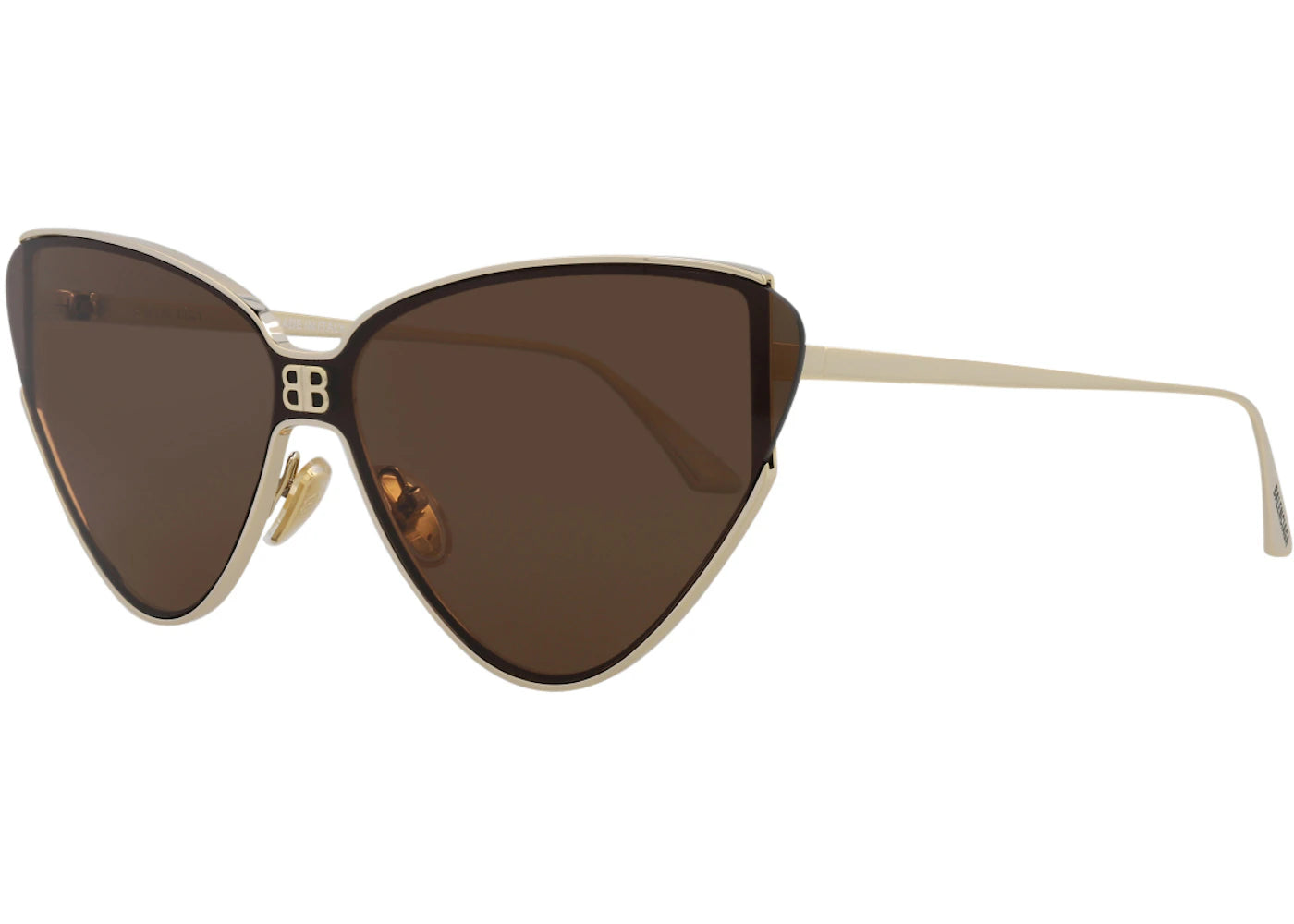 Balenciaga Cat Eye Sunglasses Gold/Brown (BB0191S-30011959-002)
