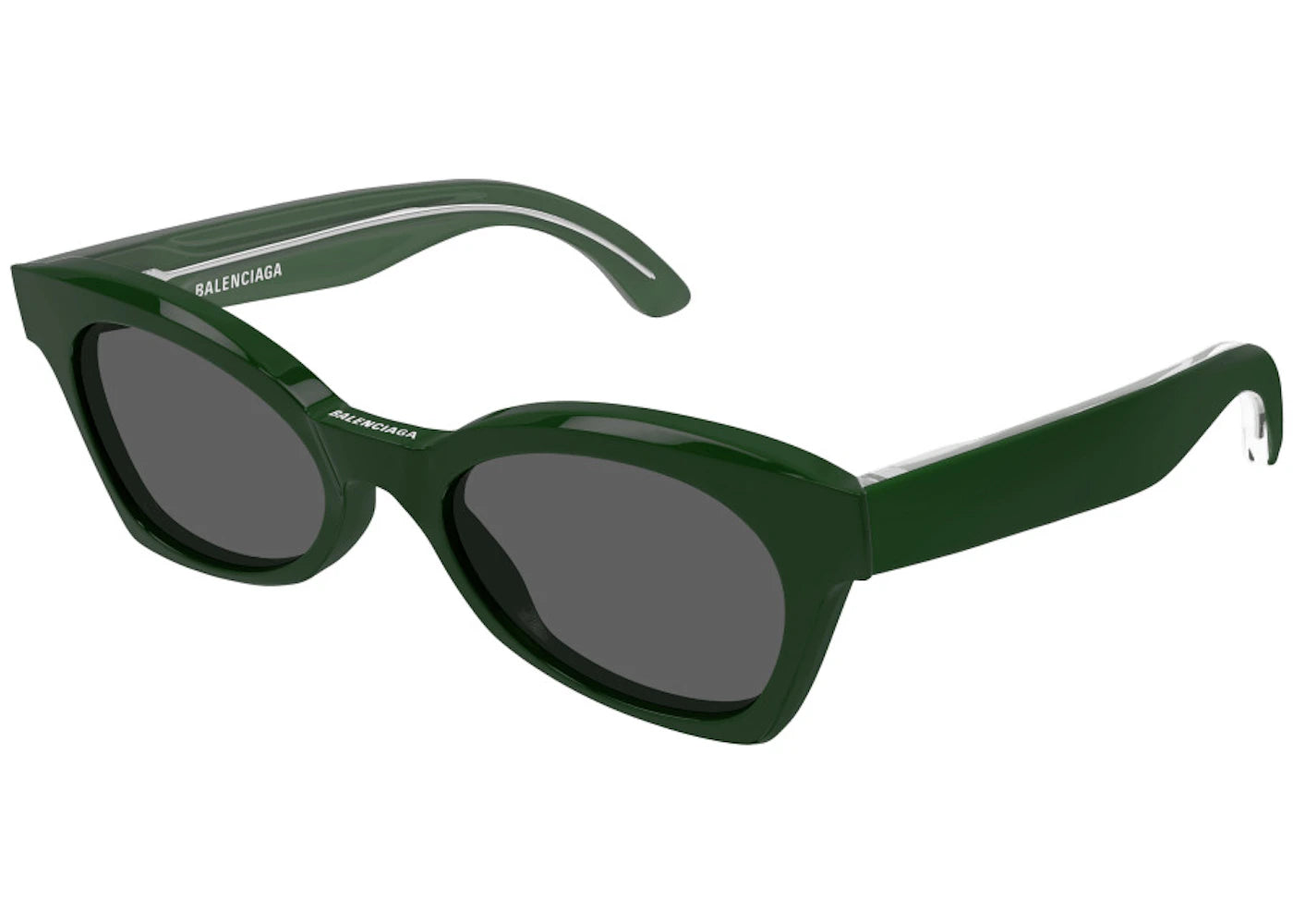 Balenciaga Cat Eye Sunglasses Green/Grey (BB0230S-30013405-006)