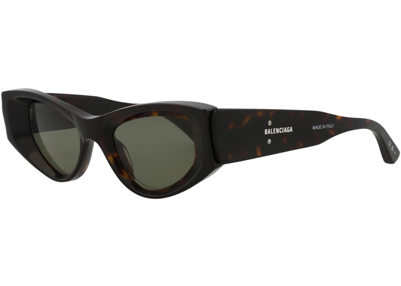 Balenciaga Cat Eye Sunglasses Havana/Green (BB0243S-30013524-002)