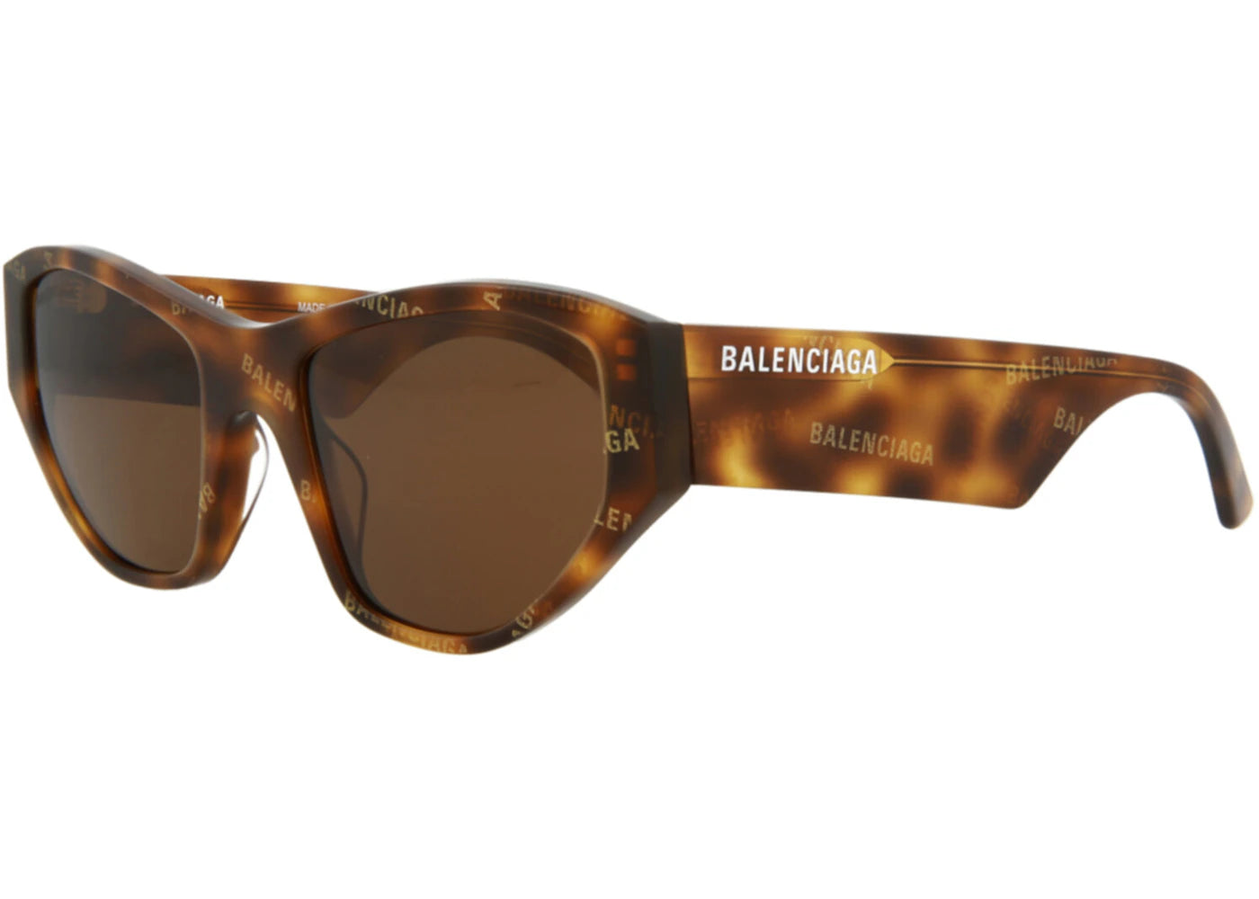Balenciaga Cat Eye Sunglasses Havana/Havana Brown (BB0097S-30008869-003)