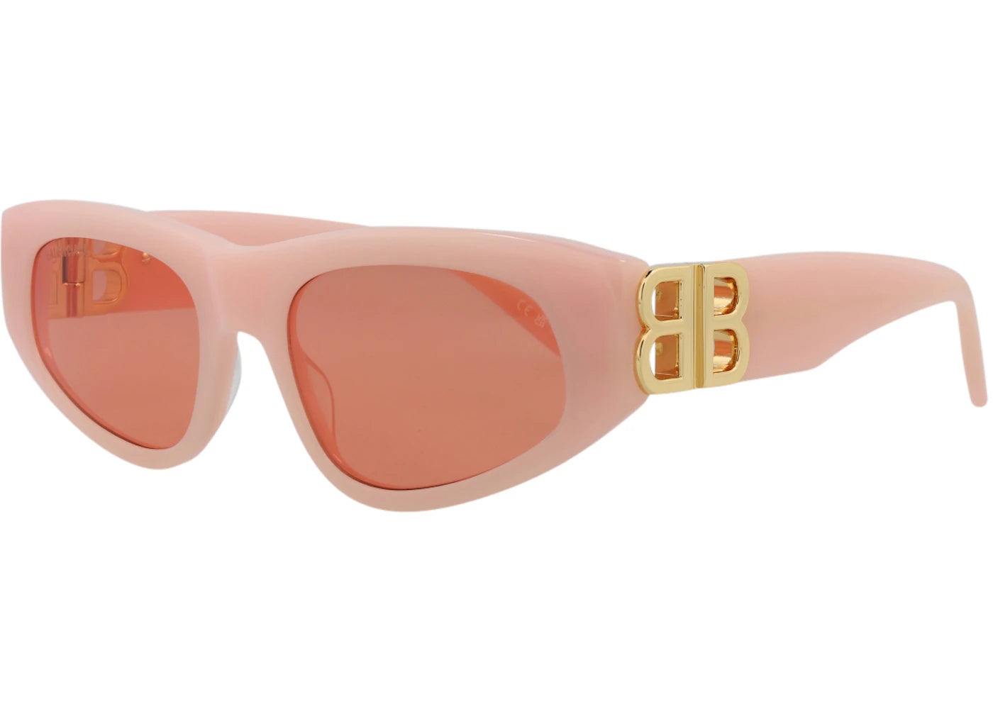Balenciaga Cat Eye Sunglasses Pink/Gold/Red (BB0095S-30008868-003)