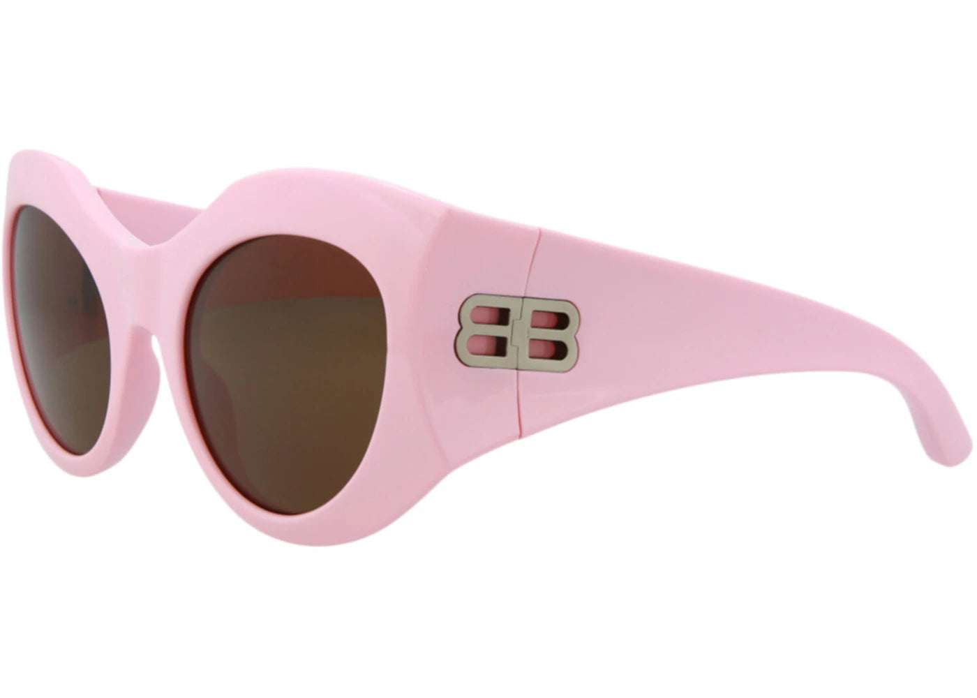 Balenciaga Cat Eye Sunglasses Pink/Pink/Brown (BB0256S-30013971-004)